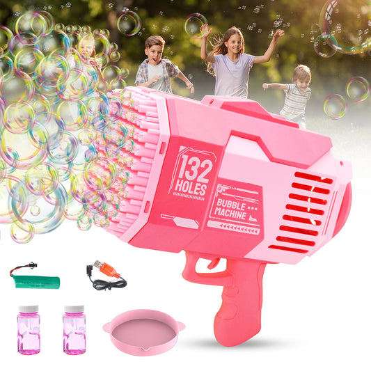 AGNEVE Light Bubble Blaster Gun for Adults Kids Electric Automatic Gatling Bubble Blower Toys Summer Indoor Outdoor Activity Party Wedding Birthday -T00016